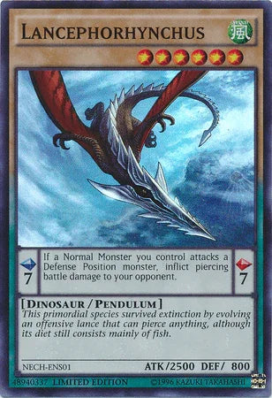Dinosaur, Limited, Pendulum Monster, Super Rare, The New Challengers, Wind Lancephorhynchus (SE) [NECH-ENS01] Super Rare - Trading Card World