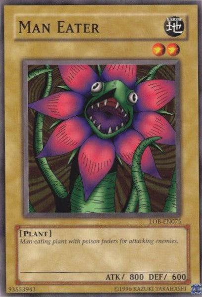 Common, Earth, Normal Monster, Plant, The Legend of Blue Eyes White Dragon, Unlimited Man Eater [LOB-EN075] Common - Trading Card World