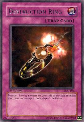 1st Edition, Invasion of Chaos, Normal Trap, Rare, Trap, Unlimited Destruction Ring [IOC-101] Rare - Trading Card World
