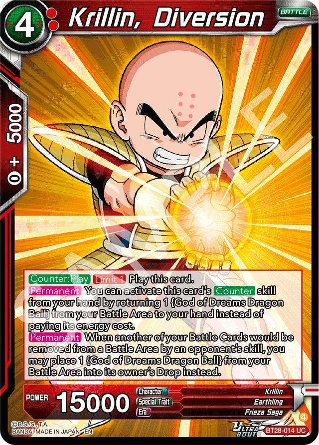 Krillin, Diversion (BT28-014) [Prismatic Clash]