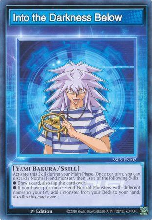 1st Edition, Common, Skill, Speed Duel: Twisted Nightmares, Yami bakura Into the Darkness Below [SS05-ENS02] Common - Trading Card World