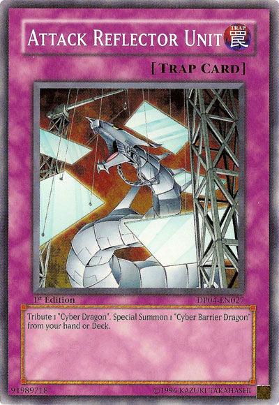 1st Edition, Common, Duelist Pack 4: Zane Truesdale, Normal Trap, Trap, Unlimited Attack Reflector Unit [DP04-EN027] Common - Trading Card World