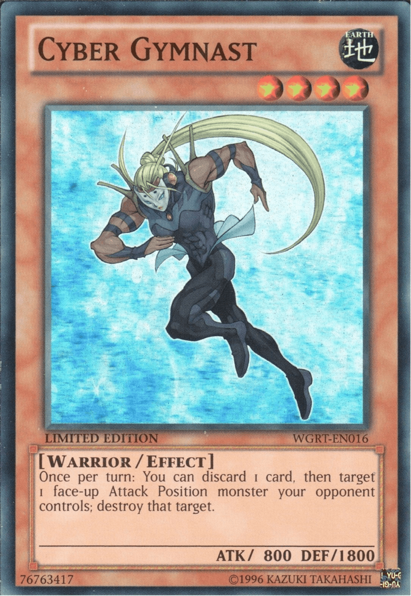 Battle Pack 2: War of the Giants Reinforcements, Earth, Effect Monster, Limited, Super Rare Cyber Gymnast [WGRT-EN016] Super Rare - Trading Card World