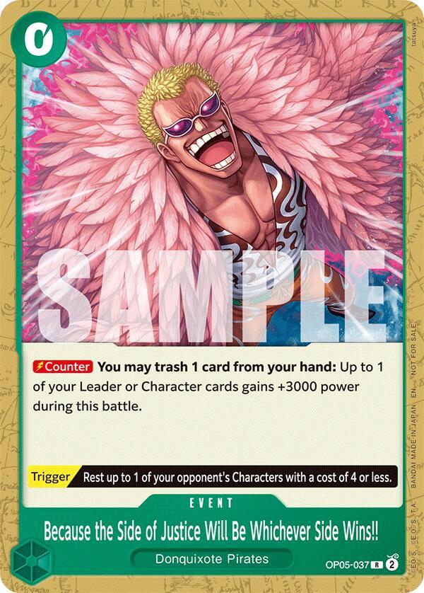 Because the Side of Justice Will Be Whichever Side Wins!! (Tournament Pack 2025 Vol. 4) [One Piece Promotion Cards]