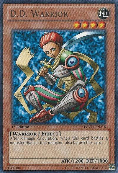 1st Edition, Earth, Effect Monster, Legendary Collection 3: Yugi's World, Rare, Unlimited, Warrior D.D. Warrior [LCYW-EN218] Rare - Trading Card World