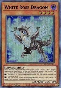 1st Edition, Dark, Dragon, Effect Monster, Legendary Duelists: Season 2, Ultra Rare White Rose Dragon (Blue) [LDS2-EN109] Ultra Rare - Trading Card World
