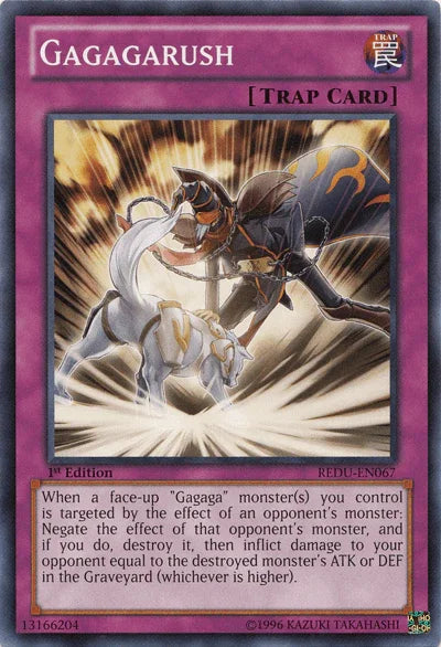 1st Edition, Common, Normal Trap, Return of the Duelist, Trap, Unlimited Gagagarush [REDU-EN067] Common - Trading Card World