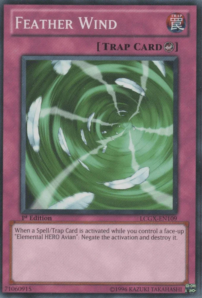 1st Edition, Common, Counter Trap, Legendary Collection 2, Trap, Unlimited Feather Wind [LCGX-EN109] Common - Trading Card World
