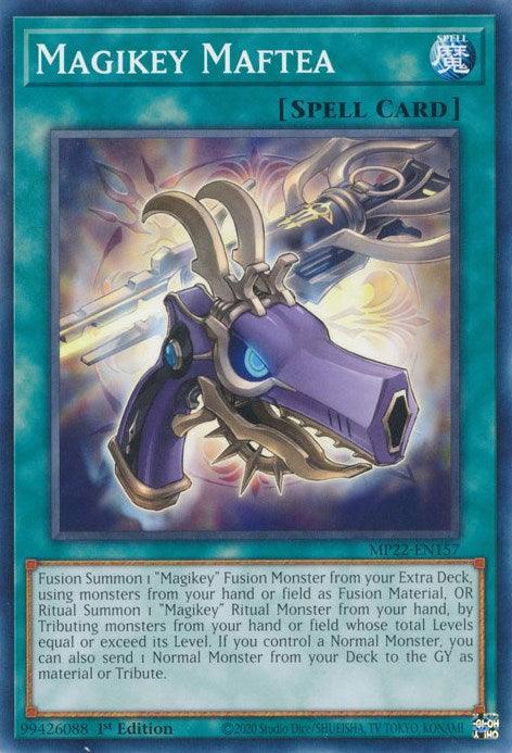 1st Edition, 2022 Tin of the Pharaoh's Gods, Common, Normal Spell, Spell Magikey Maftea [MP22-EN157] Common - Trading Card World