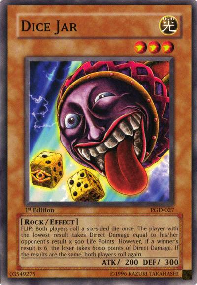 1st Edition, Common, Effect Monster, Light, Pharaonic Guardian, Rock, Unlimited Dice Jar [PGD-027] Common - Trading Card World