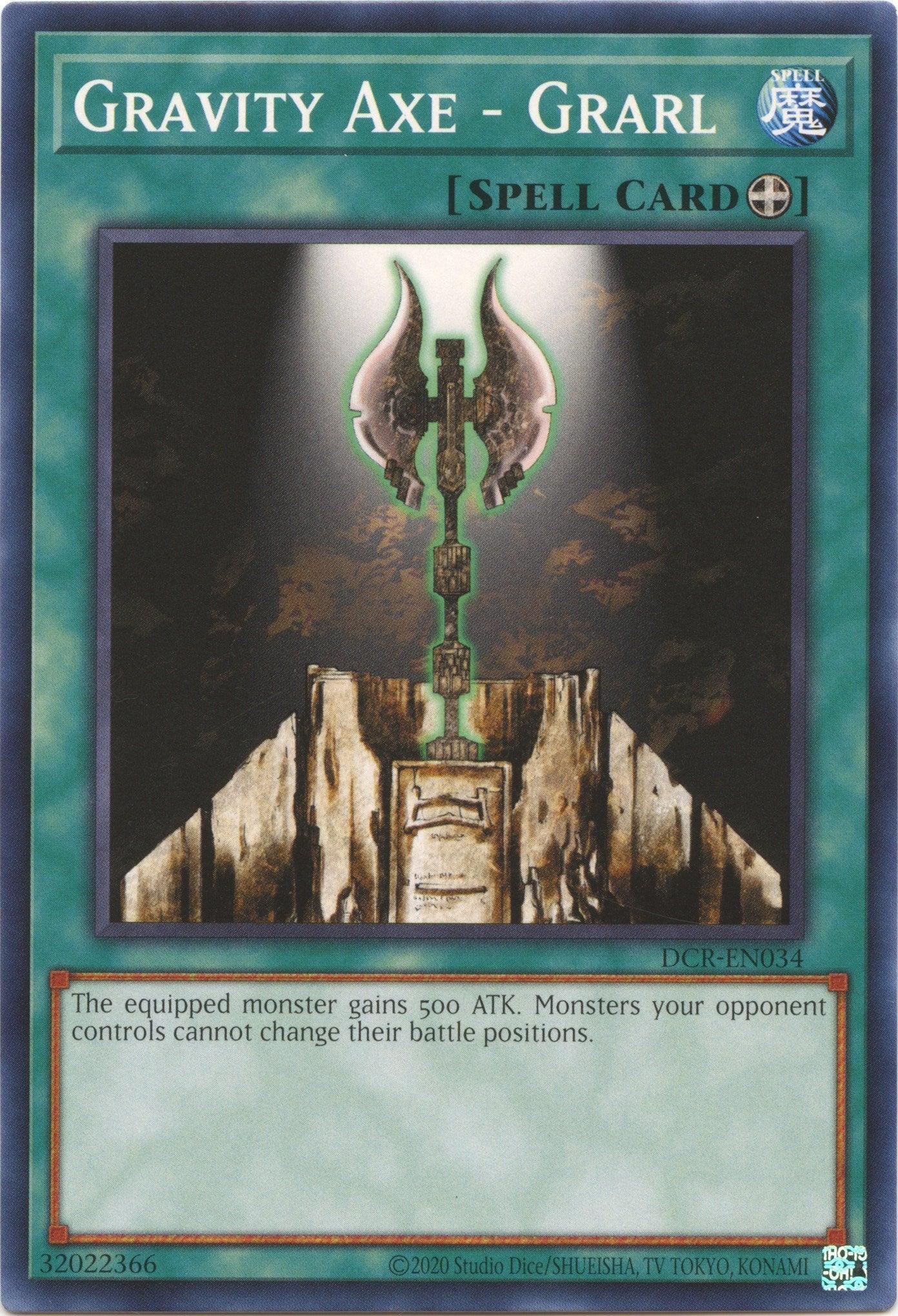 Common, Dark Crisis (25th Anniversary Edition), Equip Spell, Spell, Unlimited Gravity Axe - Grarl (25th Anniversary) [DCR-EN034] Common - Trading Card World