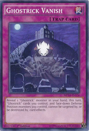 1st Edition, 2014 Mega-Tins Mega Pack, Common, Normal Trap, Trap Ghostrick Vanish [MP14-EN174] Common - Trading Card World