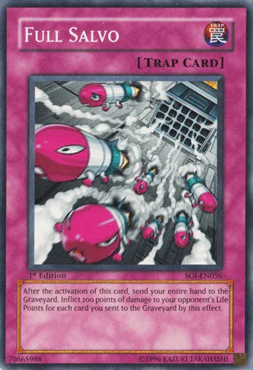 1st Edition, Common, Normal Trap, Shadow of Infinity, Trap, Unlimited Full Salvo [SOI-EN056] Common - Trading Card World