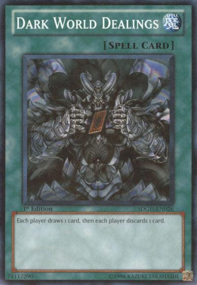 1st Edition, Common, Normal Spell, Spell, Structure Deck: Gates of the Underworld, Unlimited Dark World Dealings [SDGU-EN026] Common - Trading Card World