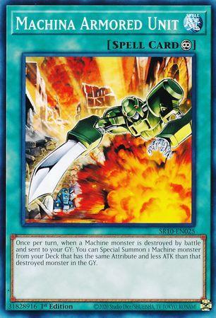 1st Edition, Common, Continuous Spell, Spell, Structure Deck: Mechanized Madness Machina Armored Unit [SR10-EN025] Common - Trading Card World