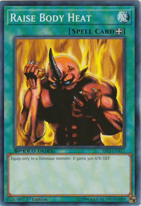 1st Edition, Common, Equip Spell, Speed Duel: Ultimate Predators, Spell Raise Body Heat [SS03-ENA17] Common - Trading Card World