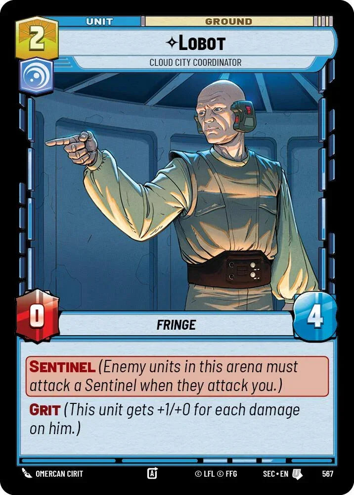 Lobot - Cloud City Coordinator (Foil) (567) (567) [Secrets of Power]