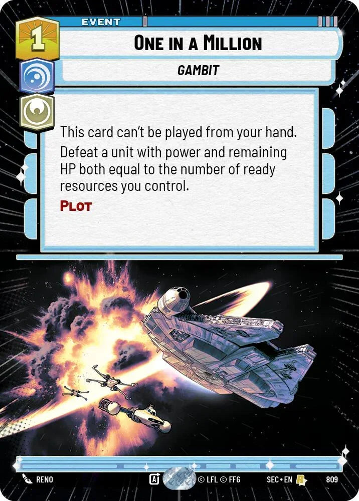 One in a Million (809) (Hyperspace Foil) (809) [Secrets of Power]