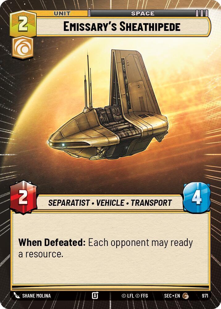 Emissary's Sheathipede (971) (Hyperspace Foil) (971) [Secrets of Power]