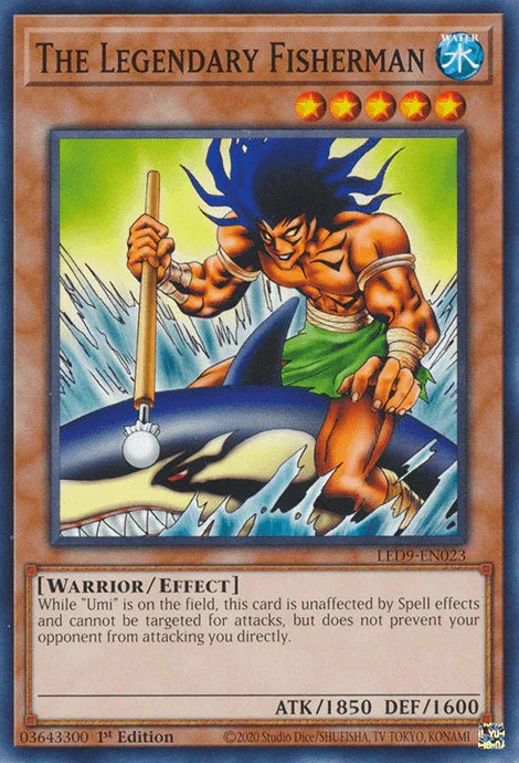 1st Edition, Common, Effect Monster, Legendary Duelists: Duels From the Deep, Warrior, Water The Legendary Fisherman [LED9-EN023] Common - Trading Card World