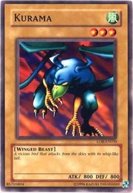 Common, Normal Monster, The Legend of Blue Eyes White Dragon, Unlimited, Wind, Winged Beast Kurama [LOB-EN039] Common - Trading Card World