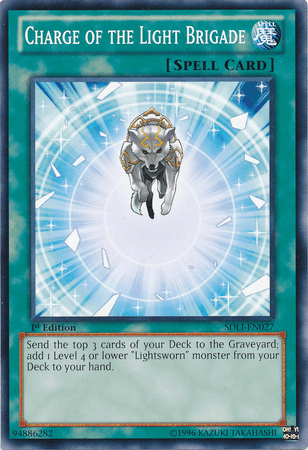 1st Edition, Common, Normal Spell, Spell, Structure Deck: Realm of Light Charge of the Light Brigade [SDLI-EN027] Common - Trading Card World