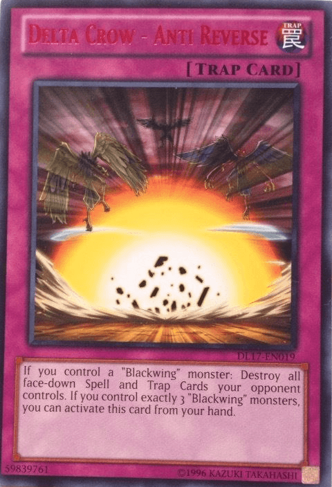 Duelist League Promo, Normal Trap, Rare, Trap, Unlimited Delta Crow - Anti Reverse (Red) [DL17-EN019] Rare - Trading Card World