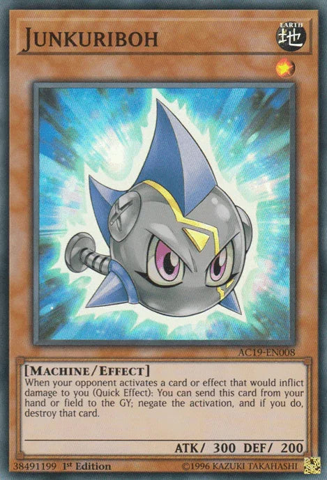 1st Edition, Advent Calendar 2019, Earth, Effect Monster, Machine, Super Rare Junkuriboh [AC19-EN008] Super Rare - Trading Card World
