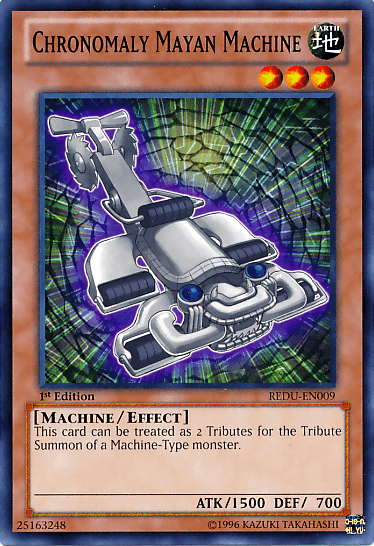 1st Edition, Common, Earth, Effect Monster, Machine, Return of the Duelist, Unlimited Chronomaly Mayan Machine [REDU-EN009] Common - Trading Card World