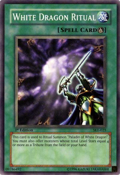 1st Edition, Common, Ritual Spell, Spell, Starter Deck: Kaiba Evolution, Unlimited White Dragon Ritual [SKE-025] Common - Trading Card World