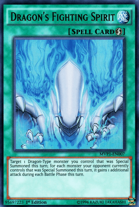 1st Edition, Quick Play Spell, Spell, The Dark Side of Dimensions Movie Pack, Ultra Rare, Unlimited Dragon's Fighting Spirit [MVP1-EN007] Ultra Rare - Trading Card World