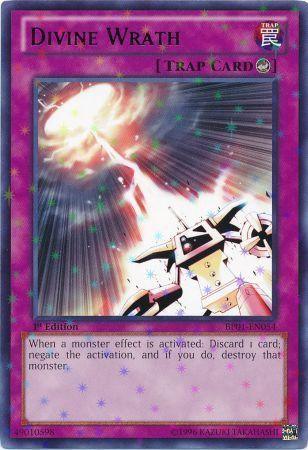 1st Edition, Battle Pack: Epic Dawn, Counter Trap, Starfoil Rare, Trap, Unlimited Divine Wrath [BP01-EN054] Starfoil Rare - Trading Card World