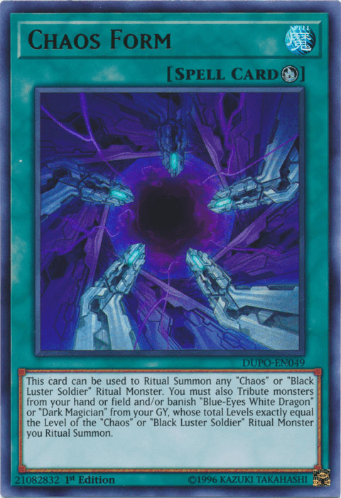 1st Edition, Duel Power, Ritual Spell, Spell, Ultra Rare, Unlimited Chaos Form [DUPO-EN049] Ultra Rare - Trading Card World
