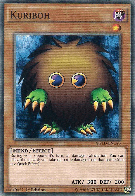 1st Edition, Common, Dark, Effect Monster, Fiend, King of Games: Yugi's Legendary Decks, Unlimited Kuriboh [YGLD-ENC23] Common - Trading Card World