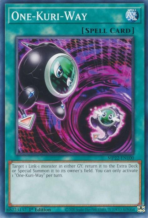 1st Edition, 2022 Tin of the Pharaoh's Gods, Common, Normal Spell, Spell One-Kuri-Way [MP22-EN100] Common - Trading Card World