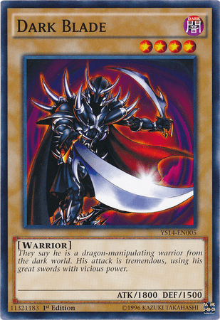 1st Edition, Common, Dark, Normal Monster, Super Starter: Space-Time Showdown, Warrior Dark Blade [YS14-EN005] Common - Trading Card World