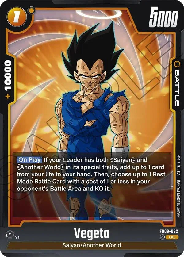 Vegeta (FB09-092) [Dual Evolution]