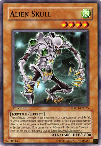 1st Edition, Common, Effect Monster, Power of the Duelist, Reptile, Unlimited, Wind Alien Skull [POTD-EN025] Common - Trading Card World