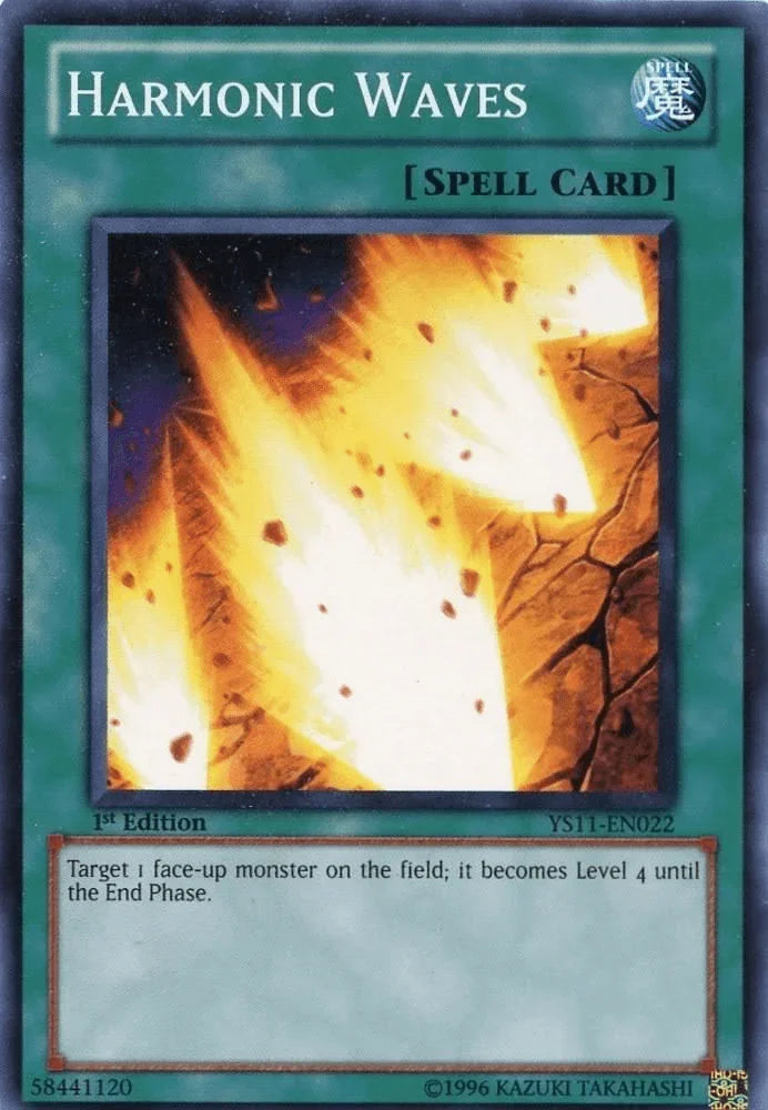 1st Edition, Common, Normal Spell, Spell, Starter Deck: Dawn of the Xyz Harmonic Waves [YS11-EN022] Common - Trading Card World