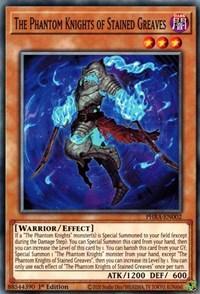 1st Edition, Common, Dark, Effect Monster, Phantom Rage, Warrior The Phantom Knights of Stained Greaves [PHRA-EN002] Common - Trading Card World