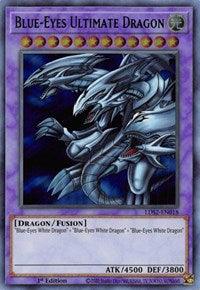 1st Edition, Dragon, Fusion Monster, Legendary Duelists: Season 2, Light, Ultra Rare Blue-Eyes Ultimate Dragon (Green) [LDS2-EN018] Ultra Rare - Trading Card World