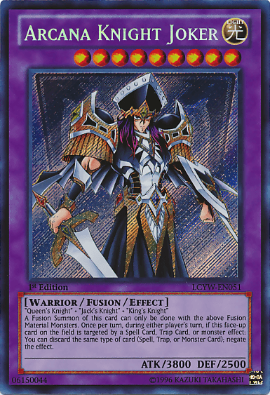 1st Edition, Fusion/Effect Monster, Legendary Collection 3: Yugi's World, Light, Secret Rare, Unlimited, Warrior Arcana Knight Joker [LCYW-EN051] Secret Rare - Trading Card World