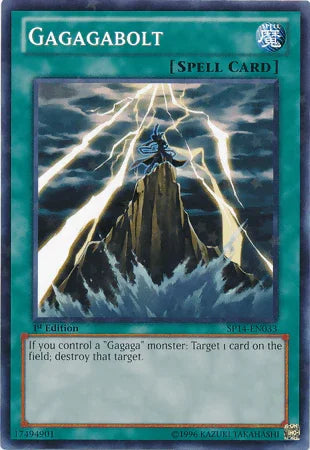 1st Edition, Normal Spell, Spell, Star Pack 2014, Starfoil Rare Gagagabolt [SP14-EN033] Starfoil Rare - Trading Card World