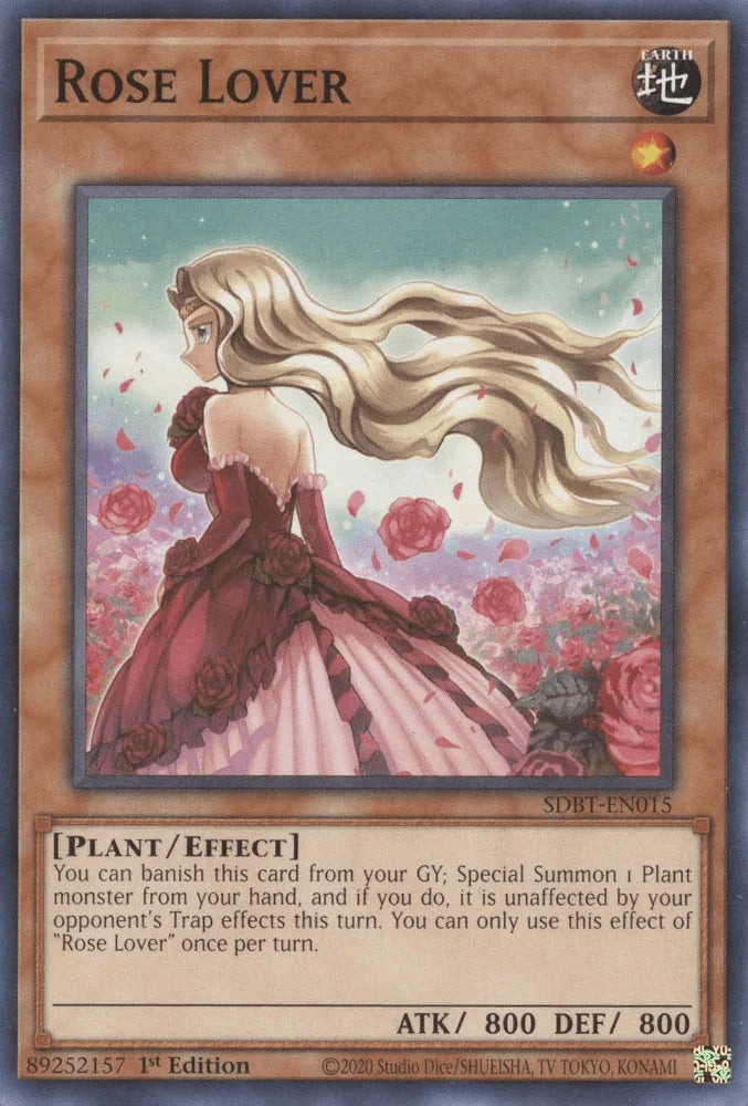 1st Edition, Common, Earth, Effect Monster, Plant, Structure Deck: Beware of Traptrix Rose Lover [SDBT-EN015] Common - Trading Card World