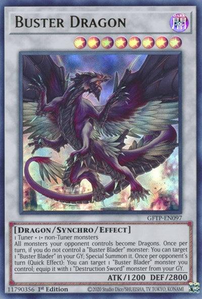 1st Edition, Dark, Dragon, Ghosts from the Past, Synchro/Effect Monster, Ultra Rare Buster Dragon [GFTP-EN097] Ultra Rare - Trading Card World