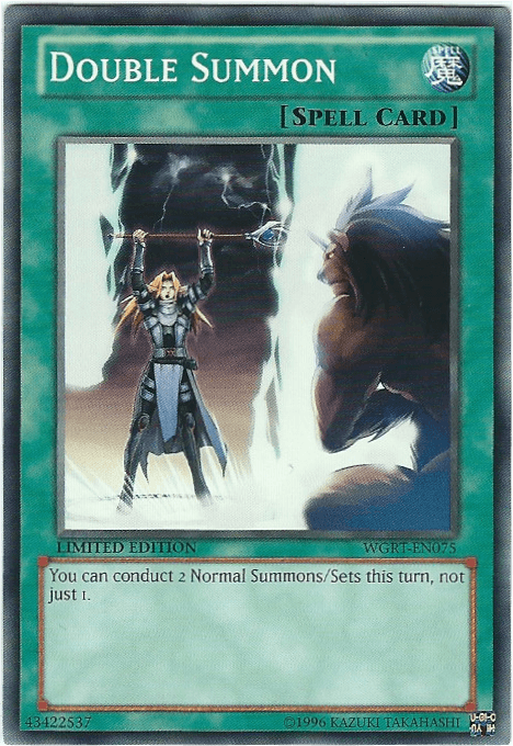 Battle Pack 2: War of the Giants Reinforcements, Common, Limited, Normal Spell, Spell Double Summon [WGRT-EN075] Common - Trading Card World