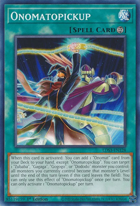 1st Edition, Common, Continuous Spell, Legendary Duelists: Season 3, Spell Onomatopickup [LDS3-EN128] Common - Trading Card World