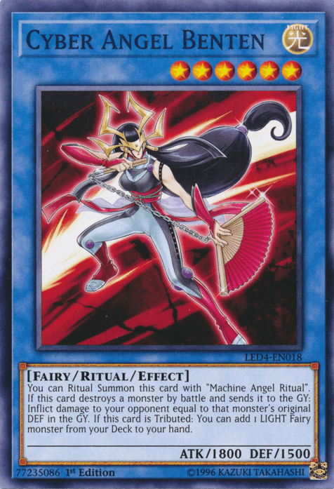 1st Edition, Common, Fairy, Legendary Duelists: Sisters of the Rose, Light, Ritual/Effect Monster Cyber Angel Benten [LED4-EN018] Common - Trading Card World