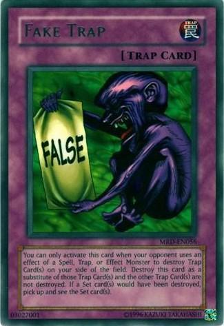 Metal Raiders, Normal Trap, Rare, Trap, Unlimited Fake Trap [MRD-EN056] Rare - Trading Card World