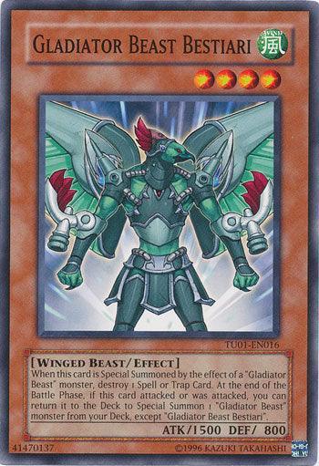 Common, Effect Monster, Turbo Pack Booster One Pack, Unlimited, Wind, Winged Beast Gladiator Beast Bestiari [TU01-EN016] Common - Trading Card World